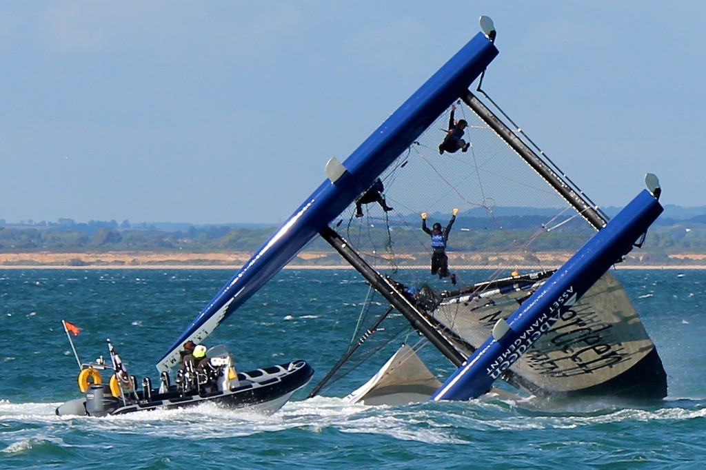 10 - Extreme 40’s Aberdeen Asset Management Capsize © Ben Gladwell http://www.sail-world.com/nz